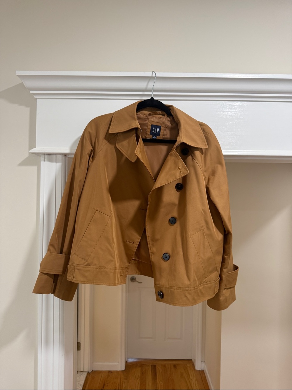 GAP Cropped Tan Trench Coat